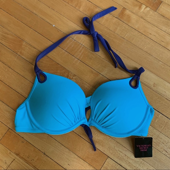 Victoria’s Secret Bombshell Swim Top Teal 36B - Picture 2 of 4